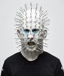 New Halloween Scary Pinhead Zombie Masks Hellraiser Movie Cosplay Latex Adult Party Masks for Halloween7953608