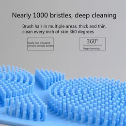 Cintura da bagno a doppio lato - Scrubber a pennello in silicone esfoliante per doccia spa