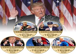 Voltarei reeleito Trump 2024 Coins artesanato nos acessórios eleitorais presidenciais dos EUA86667787