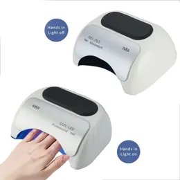 48W Electric Polish Dryer Machine Double Light Sources CCFL LED UV Curing Nail Lamp