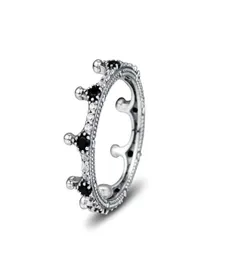 Kompatybilny z pierścieniem biżuterii srebrne zaczarowane pierścienie korony z CZ 925 srebrną biżuterię w całości dla kobiet 20271526507283