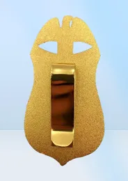 Pins Brooches Универсальный детективный кожаный держатель кожаных значков с цепным клипком для мужчин подарком Cos Colageholder Collectable Props Acsorie5347524