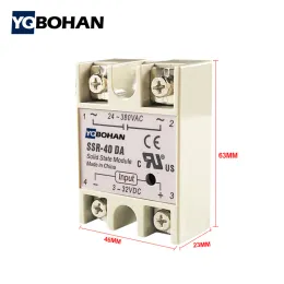 SSR-25DA SSR-40DA SSR-60DA SSR-25AA 40AA 40DD Solid State Relay SSR 10A 25A 40A 60A Module Relay for PID Temperature Control