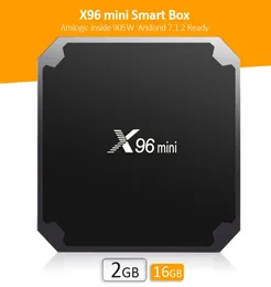 X96 미니 안드로이드 TV 박스 2GB16GB 24G Wi -Fi 미디어 플레이어 PK TX6 TX34852428과 함께하는 Amlogic S905W