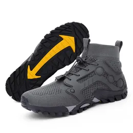 New Sports Outdoor Large Mountaineering Shoes Hiking Shoes Anti slip and Breathable Mid length Mens and Womens Couple Shoes 38-48 s5Md#