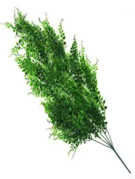 Dekorativa blommor kransar 82 cm 5 gafflar konstgjorda växt vinstockar vägg hängande gröna hantverk falska blad plast orkidé rotting hem 6457833