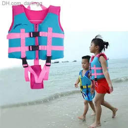 Life Vest Boje Daisenuo Chloropren Gummi -Rettungsjacke Childrens Weste Jungen und Mädchen PFD Surfen Surfen Surfen Schnorcheln Schwimmhilfe für Kinder Q240413