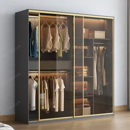 Luksusowe garderoby wyświetlacze Ubrania Organizator sypialni otwarte szafy szafy odzież