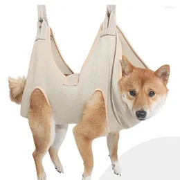 Dog Apparel Bath Afilando bolsa de restrição XS-L Hammock Dogs Cat Churness Andadores de unhas Sling para recorte