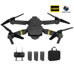 Drony WLR/C E58 HD 4K Dual Camera Tryb wysokiego wstrzymania Wi -Fi FPV Składany RC Drone Helikopter, Aerial Panoramic Camera