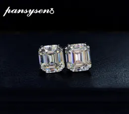 Pansysen Solid 925 Sterling Silver6CT作成されたMoissanite Engadement StudEarrings Birthday Fine Jewelry Earrings Gift2103089072
