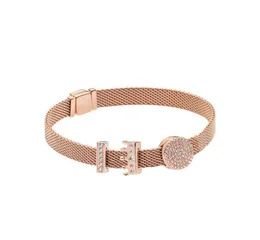 925 bracciali da donna con rosa in argento sterling per p logo di riflesso in stile p logo clip corona set di braccialetti clipetern con oringal 2188426