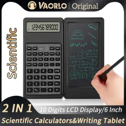 Taschenrechner Taschenrechner faltbare tragbare wissenschaftliche Taschenrechner -Buchhaltung LED Electronic Calculator mit Schreibblock School Office