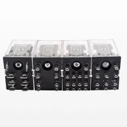 10PCS Miniature Coil Generalel ectromagnetic Intermediate Relay Switch HH52P 53P 54P 62P 63P 63P LED 12/24VDC 110/220VAC