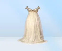1800 Vestidos de noiva de estilo vitoriano Regency Inspirado Vintage Desconto Elegant A Line Line Long Bridal Party GOWNS1270193