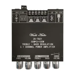 アンプTB21 TPA3116D2 50WX2+100W 2.1チャンネルBluetoothCompatible 5.0 Subwoofer Amplifier Board Power Audio Stereo Bass Amp