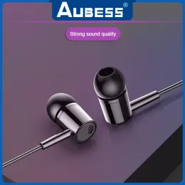 Przewodowe słuchawki 3,5 mm sportowe wkładki douszne z Bass słuchawki słuchawkowe stereo zestaw słuchawkowy z słuchawkami do sterowania objętością mikrofonu dla Xiaomi