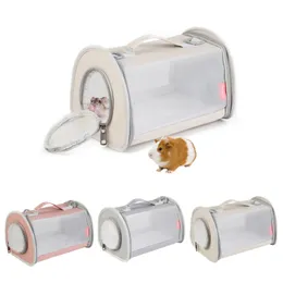 Pet Carriers Bag tragbare Tasche Hamster Vogelbeutel ausgehende Outdoor -Reise Hamster Handtasche mit Netzfenster