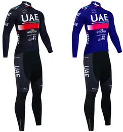 2023 UAE Team Cycling Jersey 20D Bicyle Jacket Pants Mtb Winter Maillot Thermal Fleece Downhill Pro Mountain Bike Clothing Suit9181279