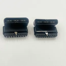 100pcs 교체 9 핀 90 180도 여성 커넥터 게임 컨트롤러 소켓 슬롯 PS2 콘솔