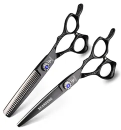 Xuan Feng Silver Hair Clipper 6 -дюймовые ножницы для волос Япония 440C Стальное истончение и режущие ножницы устанавливают сдвиг волос парикмахерский инструмент5604156