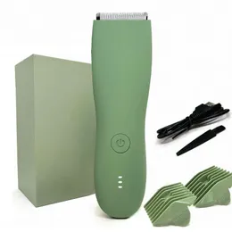 Kroppshårtrimmer rakapparat för män bollkärlskönsutbytbar keramisk blad groomer elektrisk rakkniv vattentät clippe 240408