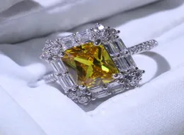 Victoria Wieck splendidi gioielli di lusso fatti a mano 925 Sterling Silver T Princess Gold Topaz Cz Diamond Diamond Domande Famiglia Anello F3119874