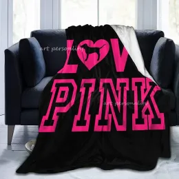 Coperta rosa amore per cani rosa heart adulto per bambini pile coperta micro ultra-soft per divano o coperta da tiro caldo per le ragazze per regali