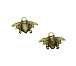 109PCS Stop cynku urokami antyczne brązowe plasterki pszczoły miodne uroki biżuterii robienie ręcznie robotników 2116 mm1065545