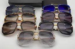 Талисман 662 Классические популярные солнцезащитные очки Retro Vintage Shiny Gold Summer Summer Style uv400 Eywear Поставляется с Sunglasses 8023669