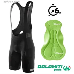 Cycling Shorts ZRSE Men Cycling Bib Shorts MTB Road Mountain Bike Tights Clothes Bicyc Clothing Wear DOLOMITI Italian Pad 6 Hours Women Ma L48