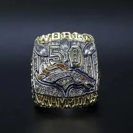 2023 Rings de banda 2015 Denver Mustang Championship Ring Su por Bowl Acessórios de moda