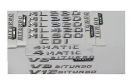 Chrome Tronck Letters emblema emblema emblema ML55 ML63 AMG ML300 ml320 ml350 ml400 ml500 4matic CDI W166 W16424974749216503