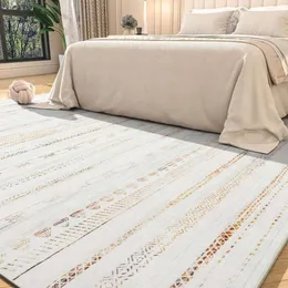 9x12 Maschinenwaschbarer marokkanischer Bohemian Teppich - weicher Innenteppich für Wohnzimmer, Schlafzimmer, Esszimmer, Spielzimmer oder Büro - neutrale Töne