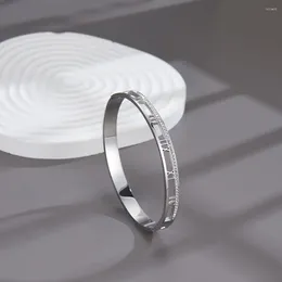 Bangle Luxuado Zircão para mulheres Jóias de charme de aço inoxidável de ouro