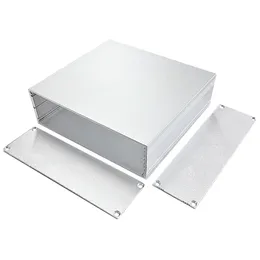 Aluminiowa obudowa 150*46*100/140/160 mm Wodoodporne pudełko dzielone srebrne/czarne obudowa elektroniczna skrzynka na DIY Instrument obudowy