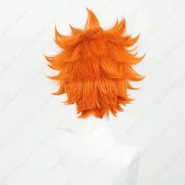 Anime hinata shoyo cosplay parrucca shoyo hinata 30 cm parrucche corti arancione peli sintetici resistenti al calore