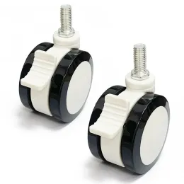 4 PCS/로트 3 인치 의료 장비 뷰티 악기 Casters/PU Silent Casters/Medical Trolley Wheels 뷰티 섀시 휠