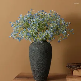 장식용 꽃 인공 gypsophila paniculata 신부 wedding deed wedding 장식 pu 부드러운 고무 5 갈래 영원한 꽃