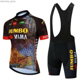 Велосипедные наборы Джерси 2023 Велосипедный комплект Men Jumbo Racing Team Cycling Jersey Set Summer Mtb Maillot Gicyc Одежда.