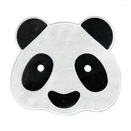 Tapetes de banho panda em forma de silicone massagem retomar o tapete de massagem sucção anti-deslizamento carpete pequeno seus pés para remover a pele morta