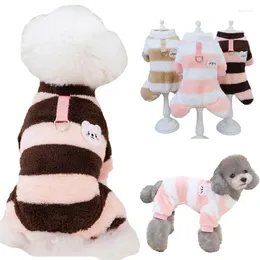 Abbigliamento per cani inverno abiti da salto calda per cani per gatti gatti cappotto cucciolo morbido pile chihuahua pajamas bichon yorkon Yorkie outfit per animali domestici