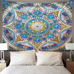 Tapestries Witchcraft Ancient Mandala Boho Decor Tapestry Wall Hanging Vintage Room Dorm Bohemian Trippy Small Blanket