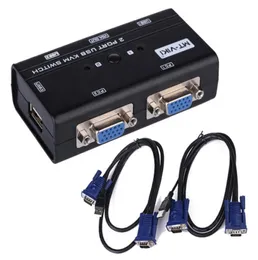 MT260KL 2 PORT USB 20 KVM VGA CAIXA CAIXO MONITOR DO MONETO DO MONEGO DO MONEGO COM 2 CONJUNTOS VGA CABOS7911936