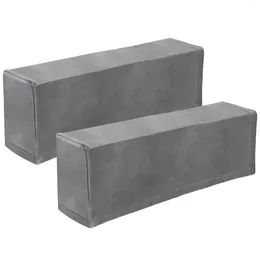 Chaves Chaves Vosarea 2pcs Sofá universal Protetor elástico Protetor de cor sólida Couch cinza (cinza)