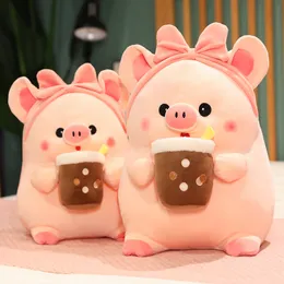 Simpatico giocattolo di peluche Boba Pig Kawaii Piggy Pimbole Pieno di cuscino abbracci per cuscini per la decorazione della sala di San Valentino