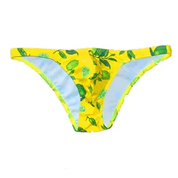 Sexy Half Hip Mens Swim Briefs Bikini Swimwear Thalming Swornks for Youth Boy Swimsuit Beach Bathing Shorts Man Zwembroek Desmiit 240410