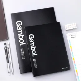 Anteckningsböcker 1pc Japan Kokuyo Gambol Black Looseleaf Notebook 26hole Shell Löstagbar A5/B5 Två stilar finns tillgängliga