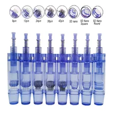 10 50 100pcs Elektrik Derma Pen İğnesi 9 12 24 36 42 Nano Pin Dövme Mikro İğne Kartuşları Bayonet Dr Pen Ultima A1 2206183485278