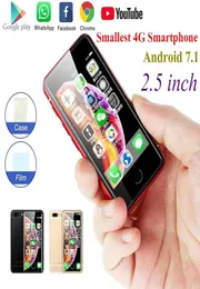 2021 Soyes Mini 4G LTE CELUL CELLUL CELLE SECHE 2GB16GB Android71 1580MAH PELLE MOLLE GPS GPS Riconoscimento fatta Backup Glass SmartPH8813345